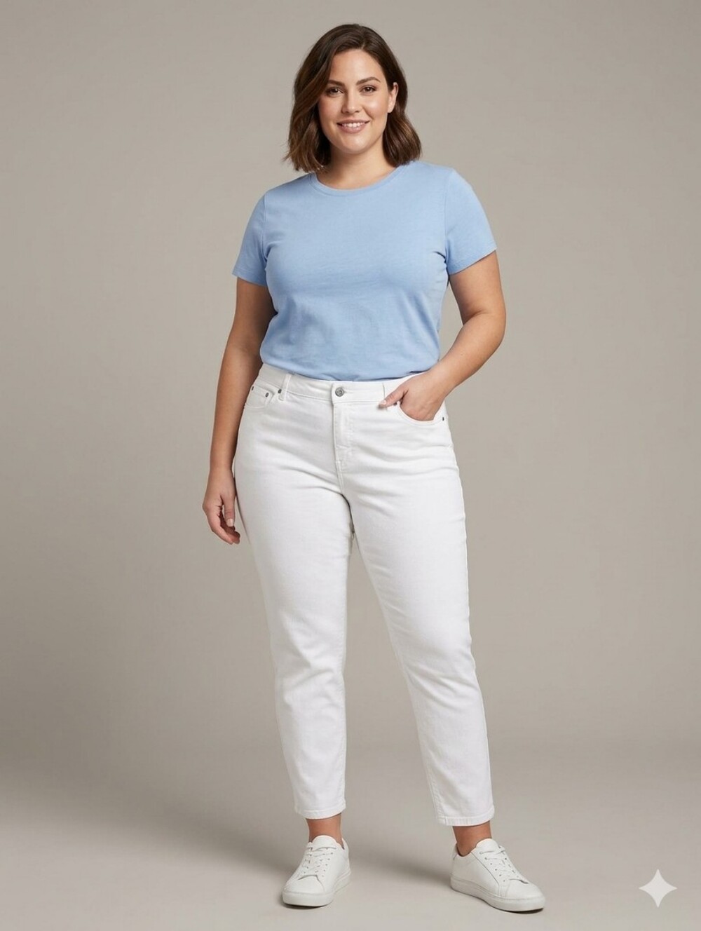 Simply Emma Women's White Plus Size Denim Jeans Size 20 W - Picture 3 of 15